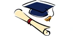 Illustration of Graduation Diploma and Cap